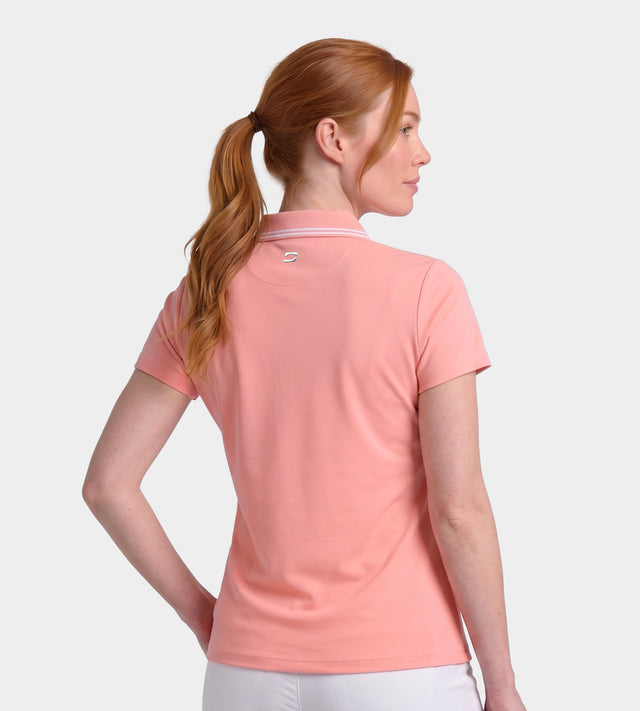LADIES CLASSIC FIT POLO - CORAL