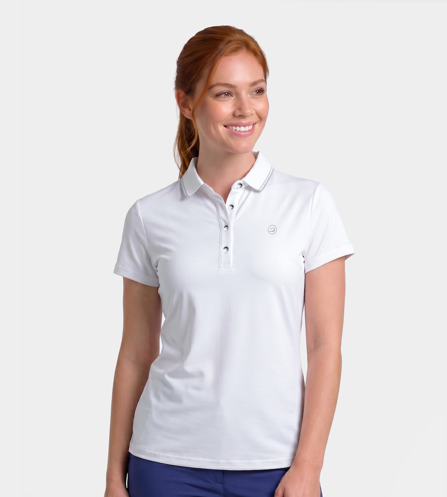 LADIES CLASSIC FIT POLO - WIT