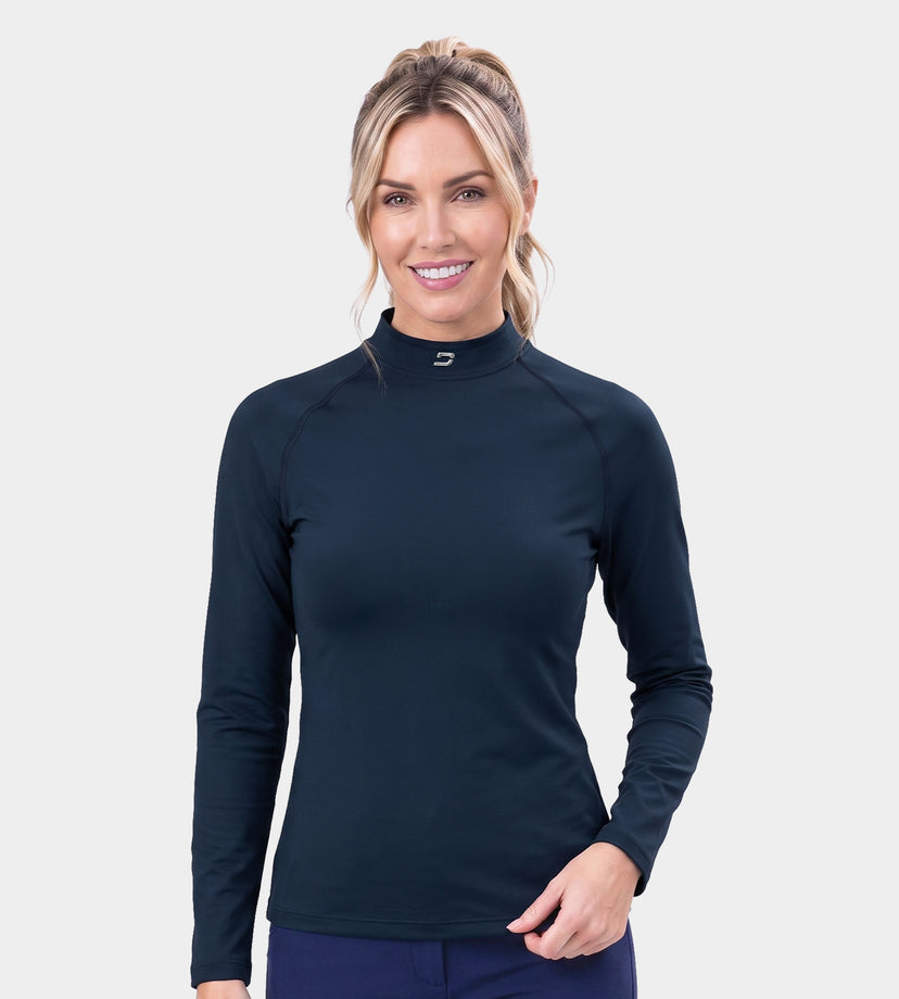 LADIES CREW BASELAYER - NAVY