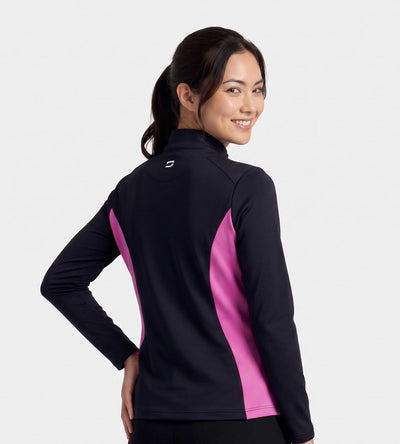 LADIES CROSS COUNTRY MIDLAYER - NOIR