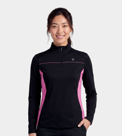 LADIES CROSS COUNTRY MIDLAYER - NOIR