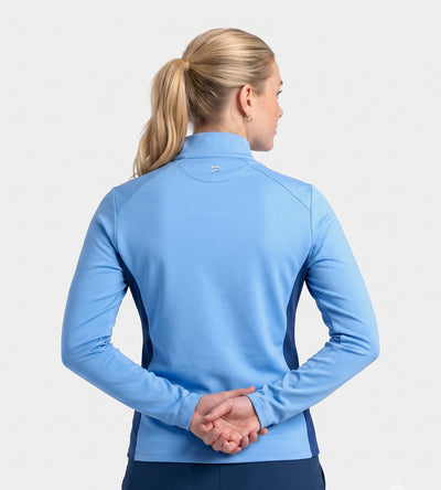 LADIES CROSS COUNTRY MIDLAYER - DENIM