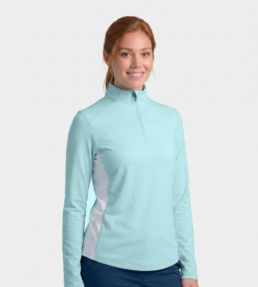 LADIES CROSS COUNTRY MIDLAYER - MINT