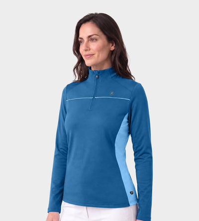 LADIES CROSS COUNTRY MIDLAYER - NAVY