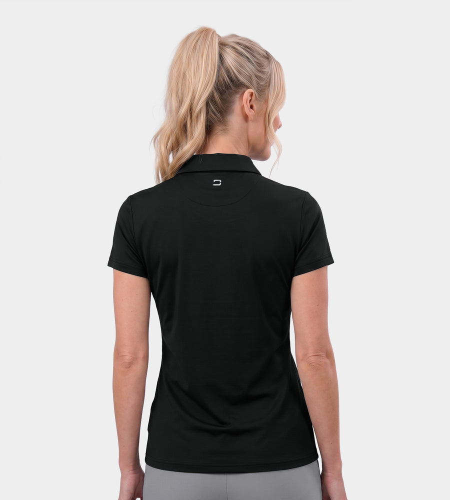 LADIES ELITE POLO - BLACK