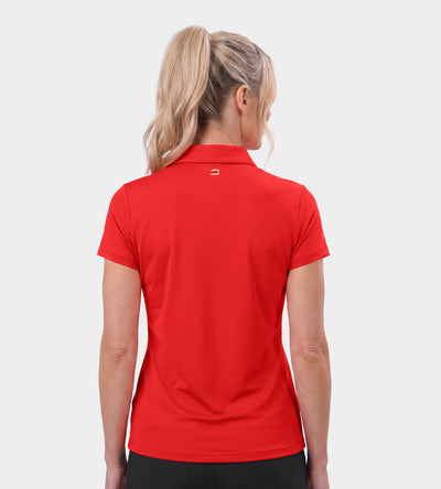 LADIES ELITE POLO - ROUGE