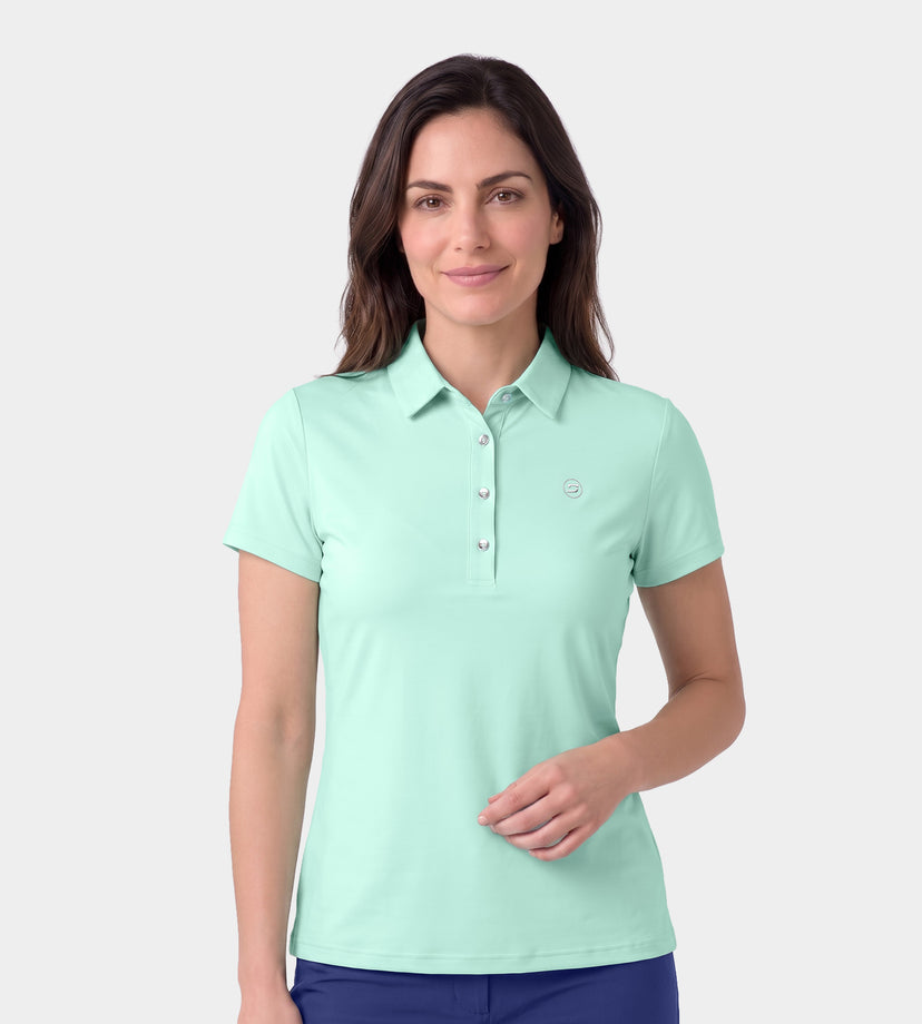 LADIES ELITE POLO - VERDE AZULADO