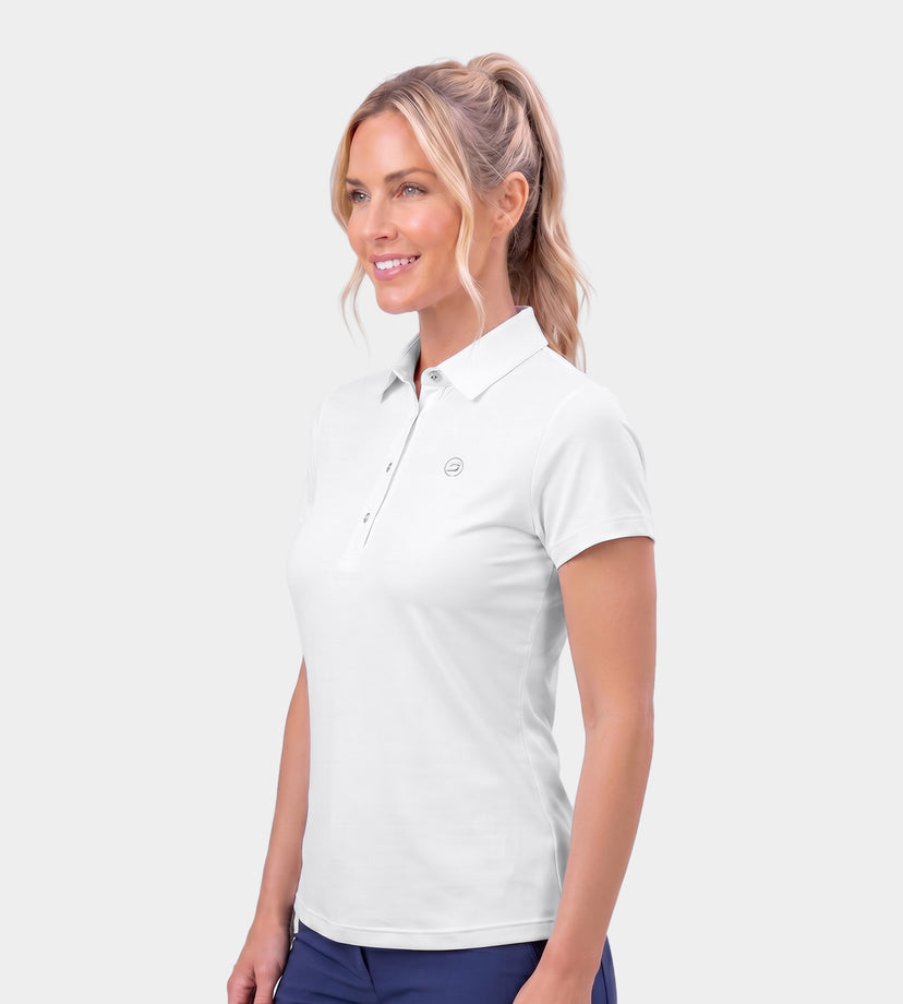 LADIES ELITE POLO - WHITE