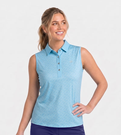 LADIES EMPIRE POLO - BLEU
