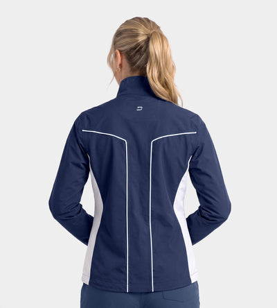 LADIES ESCAPADE RAIN JACKET - MARINEBLAU/WEISS