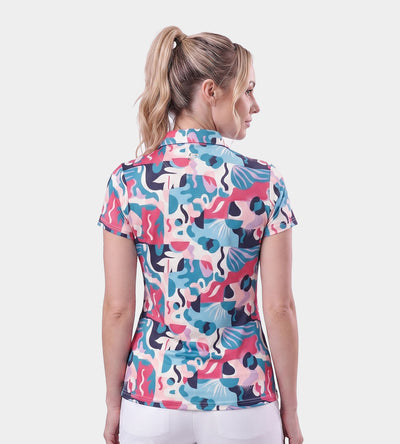 LADIES EXOTIC POLO - ROSE