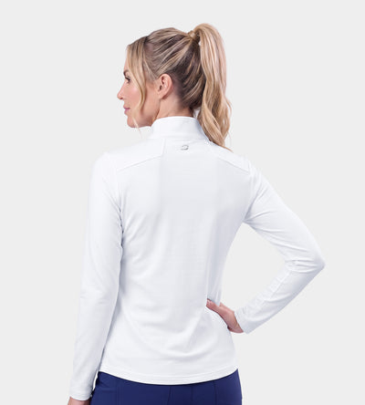 LADIES GALACTIC MIDLAYER - BLANC