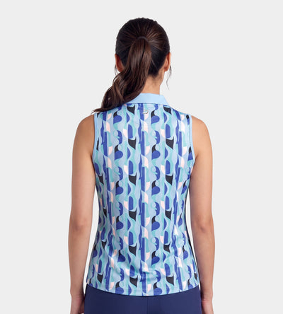 LADIES GRIFFON POLO - BLEU