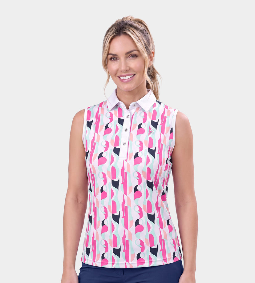 LADIES GRIFFON POLO - WHITE