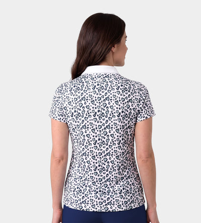 LADIES HEART POLO - BLAU