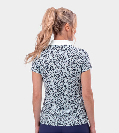 LADIES HEART POLO - MARINEBLAU