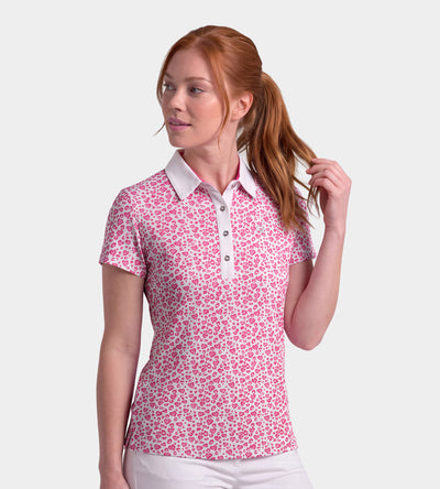 LADIES HEART POLO - ROSA