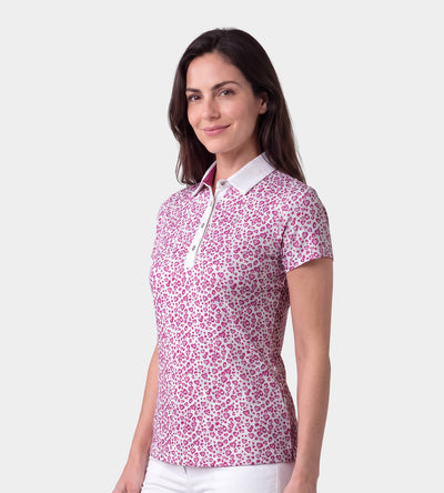 LADIES HEART POLO - LILA
