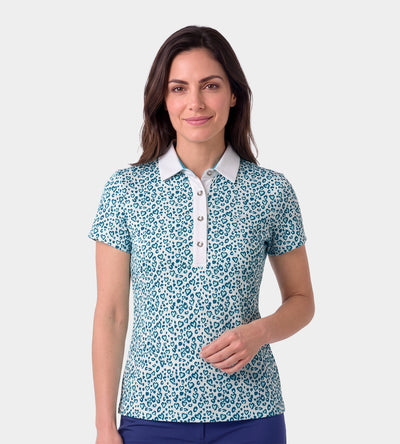 LADIES HEART POLO - PETROL