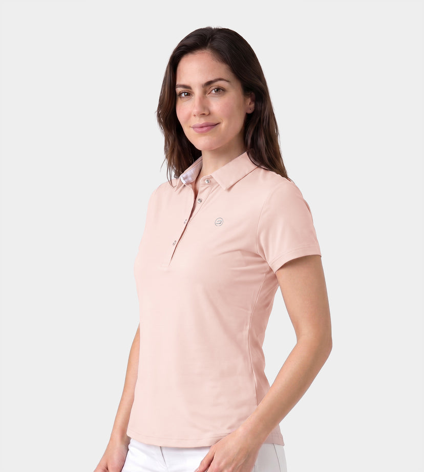 LADIES LEGACY POLO - BLUSH