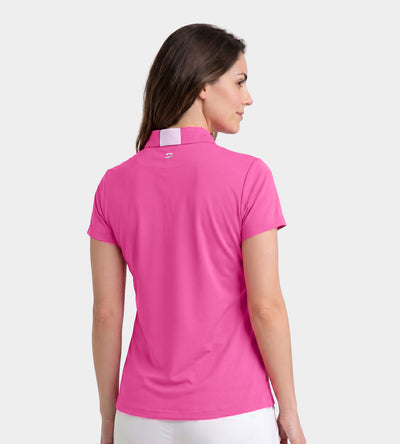 LADIES LEGACY POLO - BRIGHT ROSE