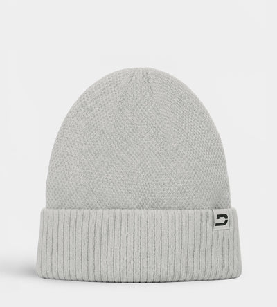 LADIES LINIE MARL BEANIE - WHITE
