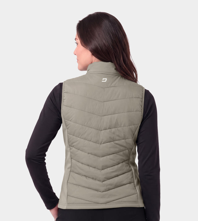 LADIES PANAMA GILET - GRIGIO