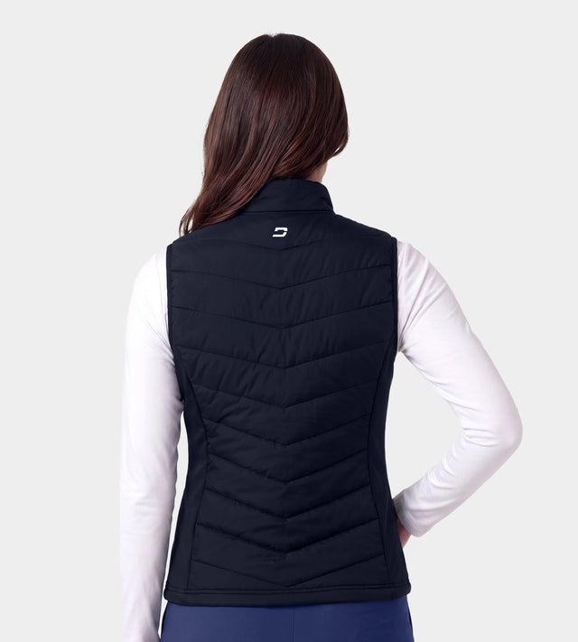 LADIES PANAMA GILET - NAVY