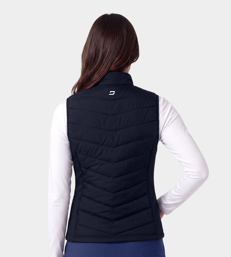 LADIES PANAMA GILET - NAVY