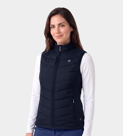 LADIES PANAMA GILET - MARINE