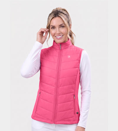 LADIES PANAMA GILET - ROSE