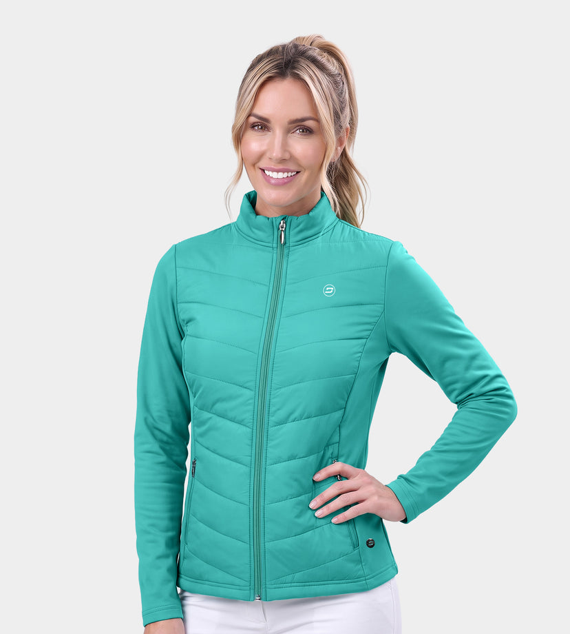 LADIES PANAMA JACKET - VERDE ACQUA