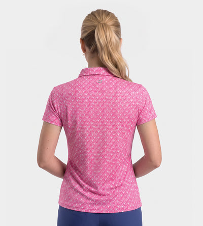 LADIES PARTINI POLO - PINK