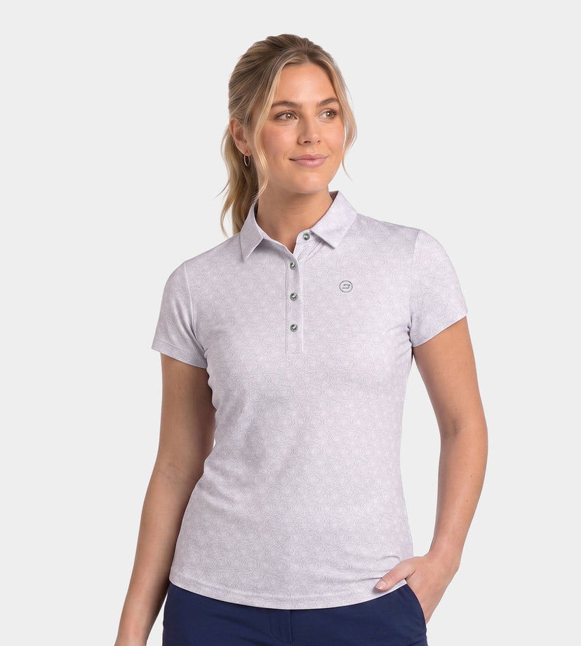 LADIES PETAL POLO - LAVENDAR