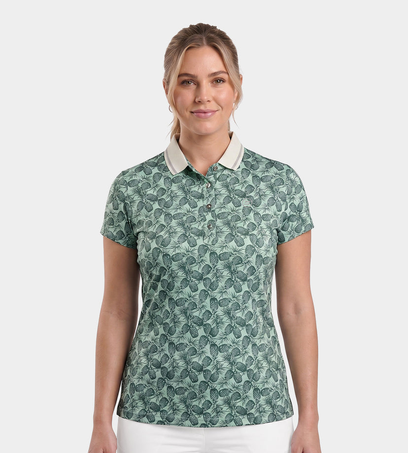 LADIES PINEAPPLE POLO - VERDE