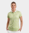 LADIES PINEAPPLE POLO - LIME