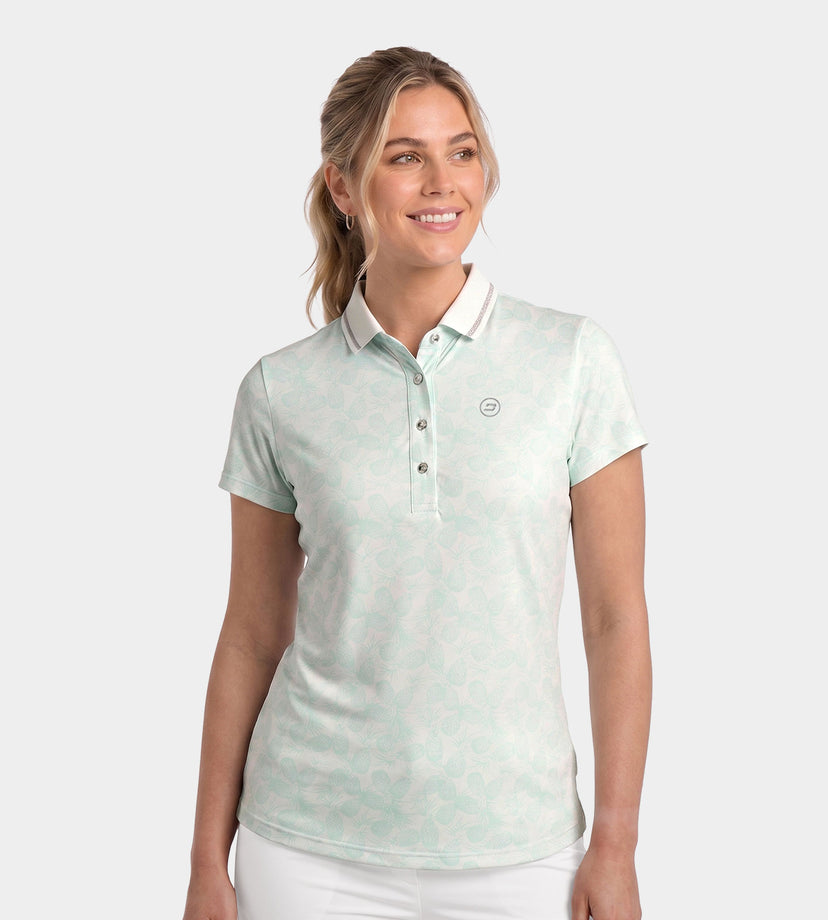 LADIES PINEAPPLE POLO - VERDE MENTA