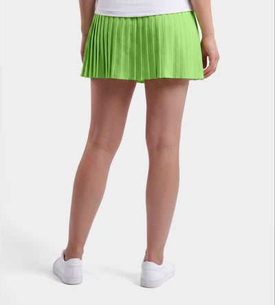 LADIES PLEATED SKORTS - LIMETTE