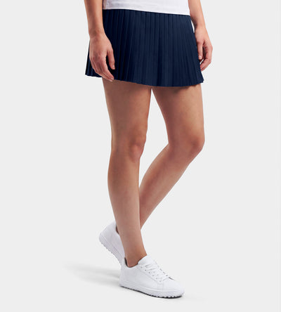 LADIES PLEATED SKORTS - MARINEBLAU