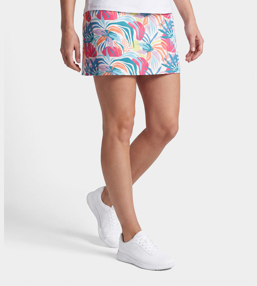 LADIES POCKET SKORTS - TROPIC WHITE