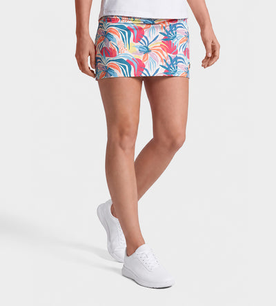 LADIES POCKET SKORTS - TROPIC WHITE