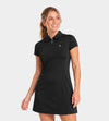 LADIES POLO ESSENTIAL DRESS - BLACK
