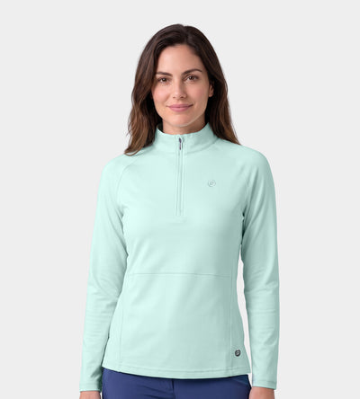LADIES SPLIT HEM MIDLAYER - MENTHE