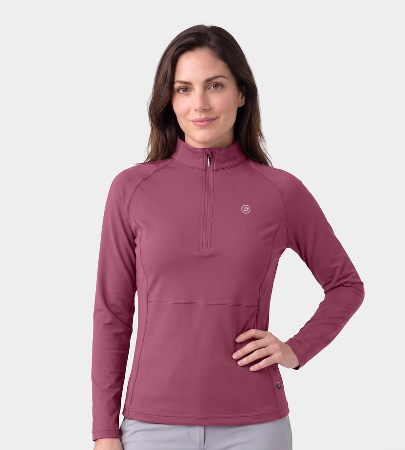 LADIES SPLIT HEM MIDLAYER - MULBERRY