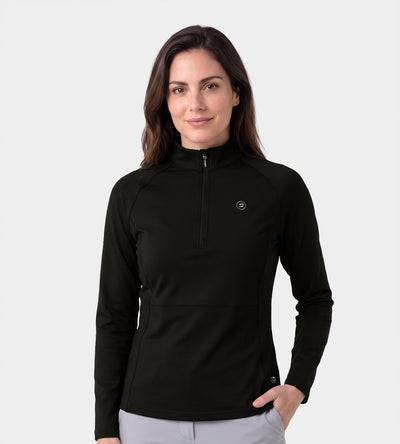 LADIES SPLIT HEM MIDLAYER - NOIR