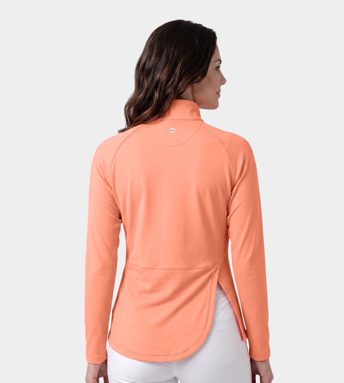 LADIES SPLIT HEM MIDLAYER - CORAIL
