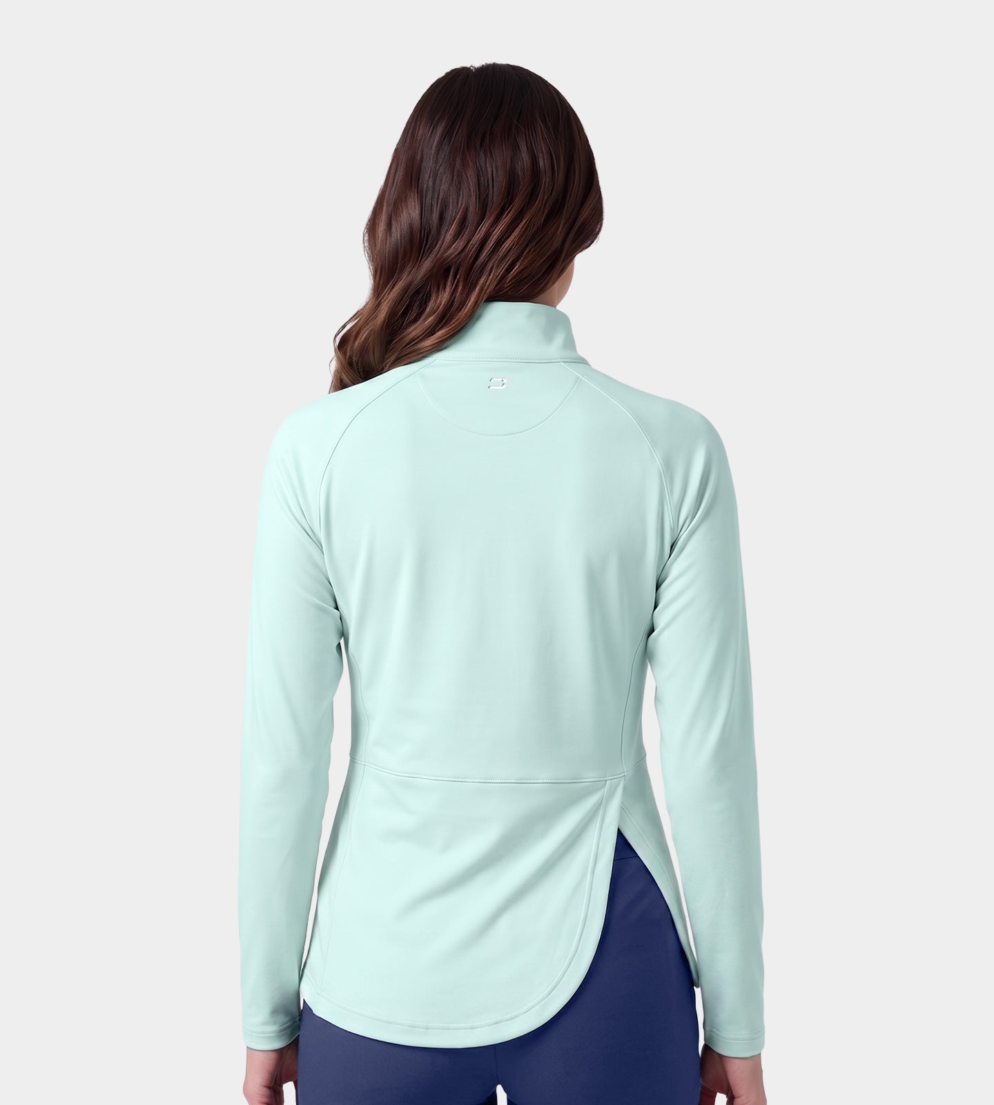 LADIES SPLIT HEM MIDLAYER - MENTHE