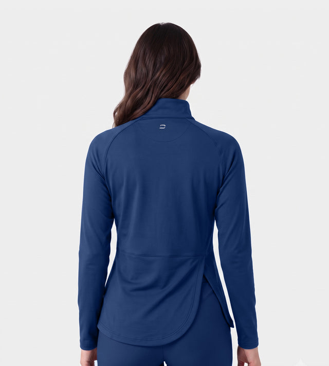 LADIES SPLIT HEM MIDLAYER - NAVY