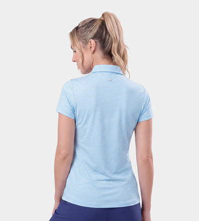 LADIES SPRING POLO - BLEU