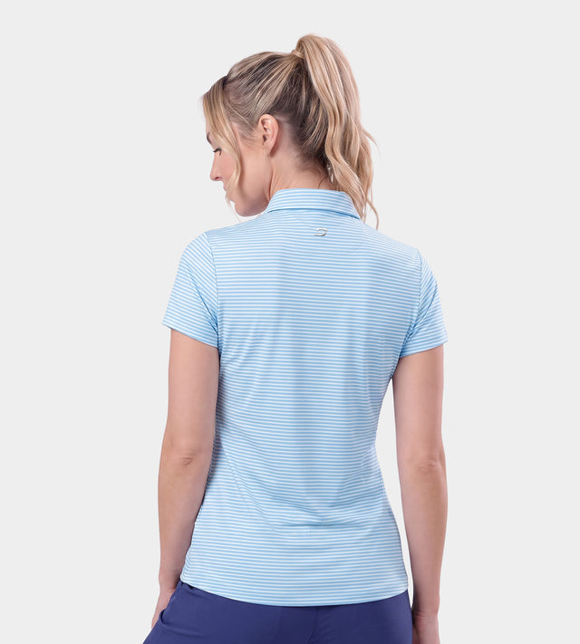 LADIES SPRING POLO - BLUE